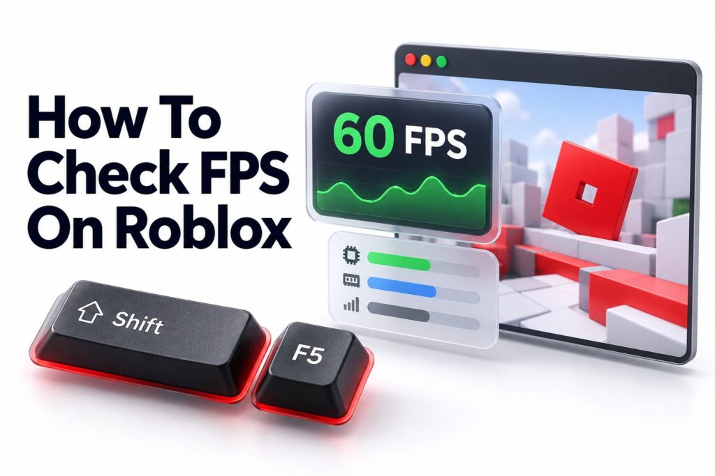 Roblox gameplay with an FPS counter displayed in the corner